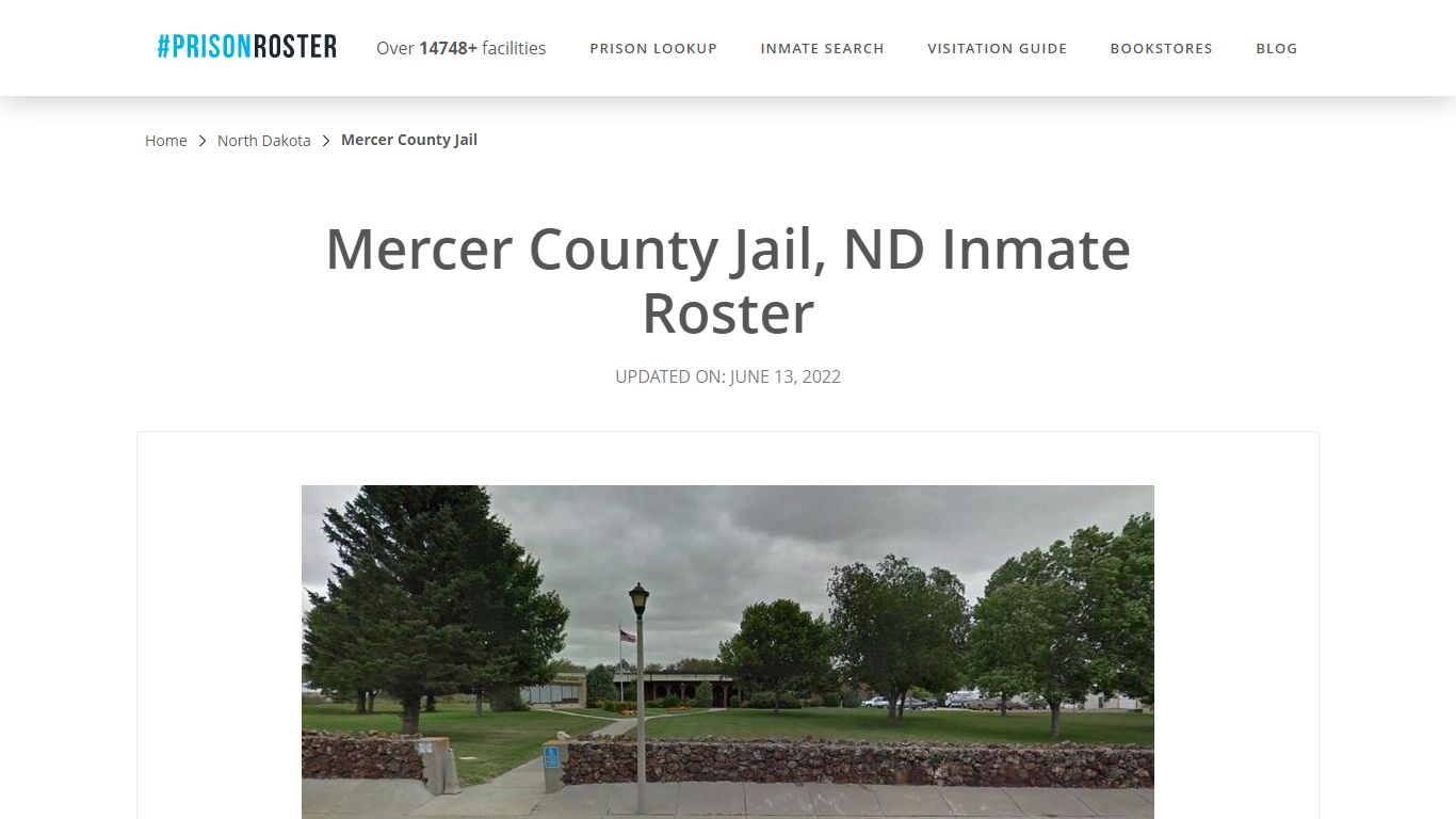 Mercer County Jail, ND Inmate Roster
