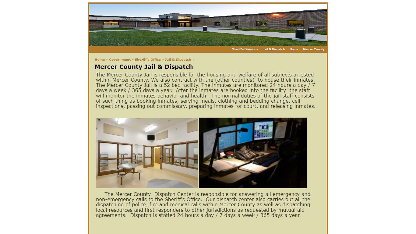 Mercer County ND » Jail & Dispatch